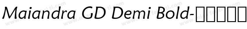 Maiandra GD Demi Bold字体转换